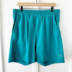 RHÔNE teal Mako shorts